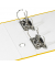 Doppelordner Postscheckordner 330079008, 2xA5 quer 75mm breit Kunststoff vollfarbig gelb