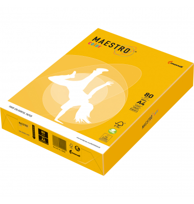 Kopierpapier Maestro Color 9417-SY40A80S sonnengelb A4 80g 