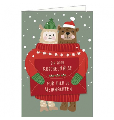 Weihnachtsgeldscheinkarte