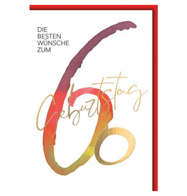 Geburtstagskarten 526460 Zahl 60
