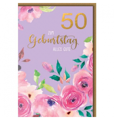 Geburtstagskarten 525150 Jubil&auml;umsjahr bunt