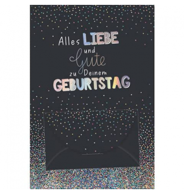 Geburtstagskarten 51-10374 11,5x17cm 115mm x 170mm (BxH) bunt