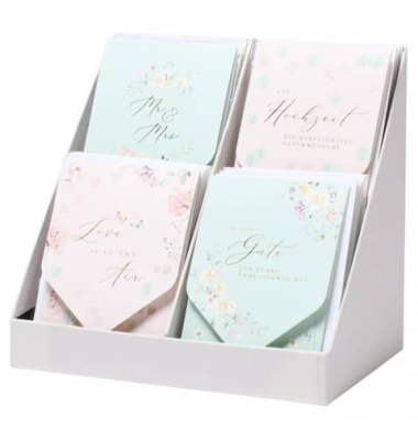 Briefkarten 18251017192 B6 Display farbig sortiert