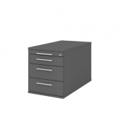 Rollcontainer m.Schloss graphit Solid