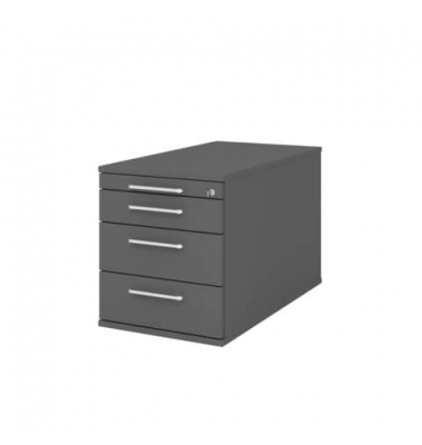 Rollcontainer m.Schloss graphit Solid