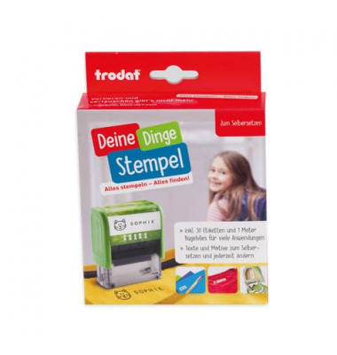 Stempelset Typomatic Deine Dinge