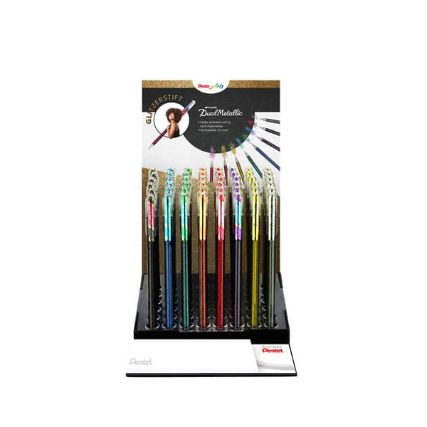 48 Stück Pentel Gelschreiber Glitzer sortiert  Pentel