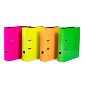 Ordner A4 70mm Karton Neon sortiert