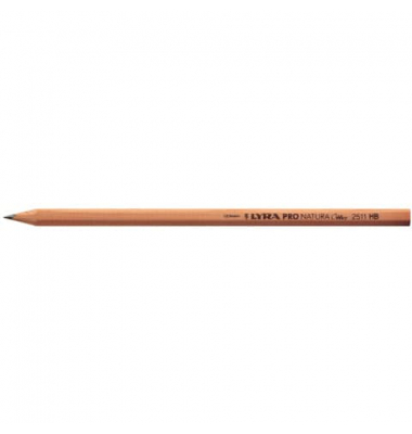 Bleistift Pro Natura 2511, L1340100, Härte HB, naturbraun