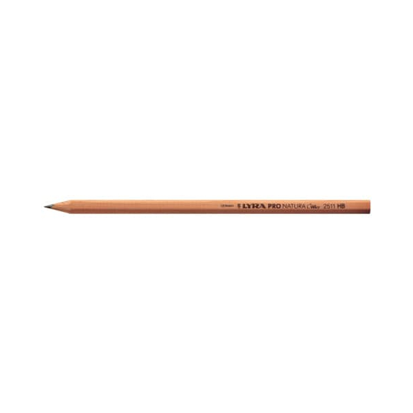 Lyra Bleistift Pro Natura 2511, L1340100, Härte HB, naturbraun  Lyra