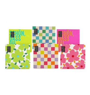 Motivserviette 33x33cm Candy sortiert