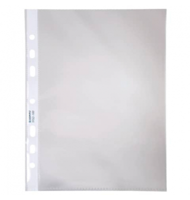 Prospekthüllen 1752095-00 dokumentenecht, blendfrei, antiststisch, mit Lochrandverstärkung, A5 klar glatt, oben offen, 0,1mm