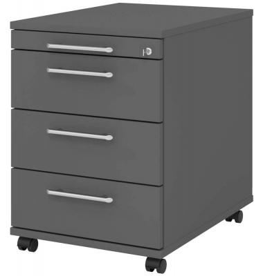 AC30 Rollcontainer grafit 4 Auszüge 42,8 x 58,0 x 59,0 cm