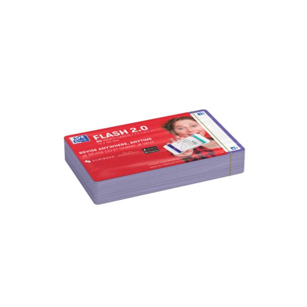 20 Stück Oxford Karteikarte 75x12580BL blanko violett 3020120152622 Oxford 80 Stück