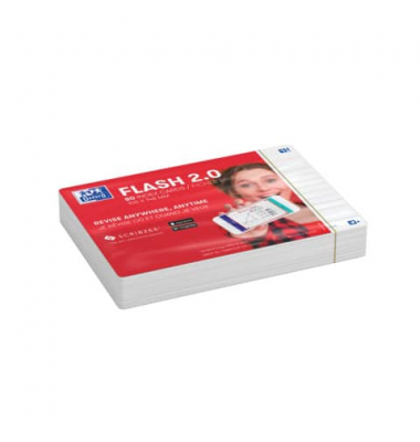 Karteikarten 400133922 weiß liniert 250g 