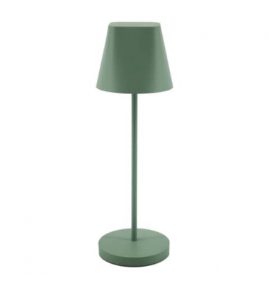 LED-Schreibtischlampe Ava, grün, mit Standfuß, dimmbar