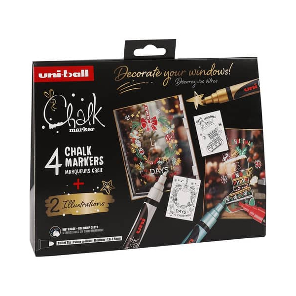3701614900409 - Kreidemarker Uni Chalk 4ST sortiert 3701614900409 uni-ball 3701614900409 - Kreidemarker Uni Chalk 4ST sortiert 3701614900409 uni-ball