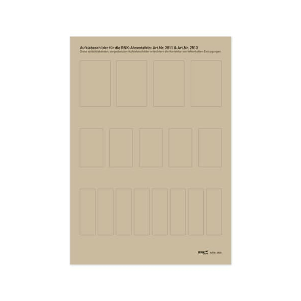 5 Stück RNK Aufklebeschilder Illustrierter Baum 4002871028202 RNK