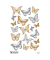 Sticker Schmetterlinge transparent gold