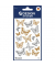 Sticker Schmetterlinge transparent gold