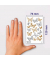Sticker Schmetterlinge transparent gold