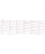 Kalendereinlage 50506, Kalendarium, 6 Monate / 1 Seite,  (Midi (9,6x17,2cm)), 2027