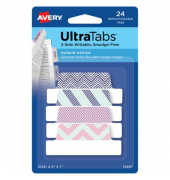 Haftmarker 74897, UltraTabs, 63,x25mm, blau/gr&uuml;n/rosa/lila, Muster, rechteckig