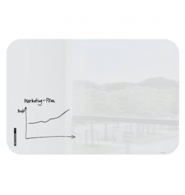 Magnettafel GL305, 150x100cm, Tempered Glas / Sicherheitsglas (ESG)