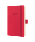 Buchkalender C2535, rot, 1 Woche / 2 Seiten, 9,3x14cm (A6), 2026