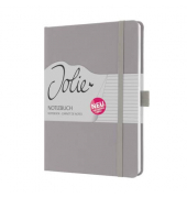 Notizbuch JN403, grau, A5, liniert, 100g, 96 Blatt / 192 Seiten