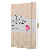 Notizbuch JN357, beige, A5, liniert, 80g, 87 Blatt / 174 Seiten