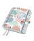 Buchkalender J5602, rosa, mint, grau, 2 Seiten / 1 Woche, , 2025