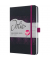Buchkalender J5213, Jolie, schwarz, pink, 1 Woche / 2 Seiten, 13,5x20,3cm (A5), 2026