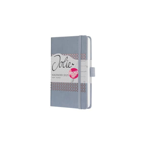 14 Stück Sigel Buchkalender J5208, grau, 1 Woche / 2 Seiten (A6), 2026 4004360782534 Sigel