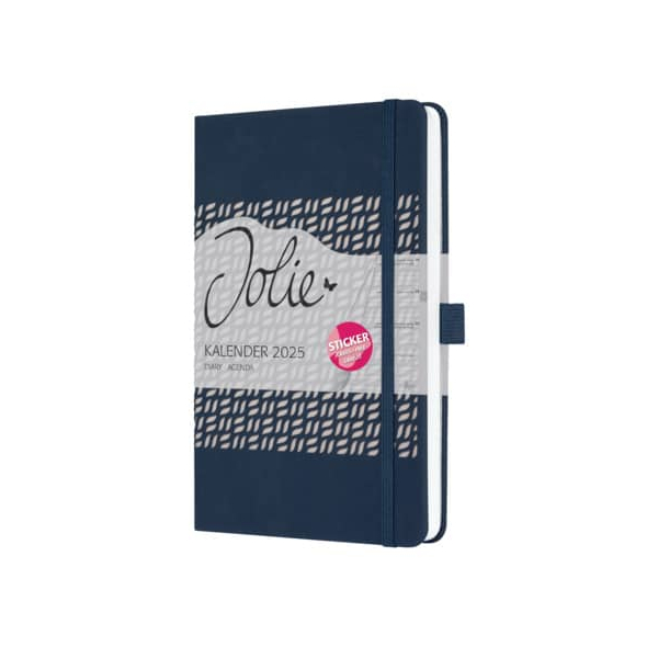 12 Stück Sigel Buchkalender J5205, dunkelblau, 1 Woche / 2 Seiten (A5), 2026 4004360782565 Sigel