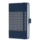Buchkalender J5204, dunkelblau, 1 Woche / 2 Seiten, 9,5x15cm (A6), 2026