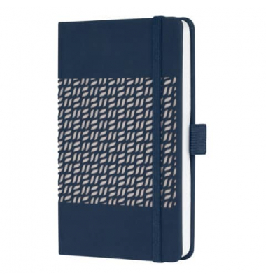 Buchkalender J5204, dunkelblau, 1 Woche / 2 Seiten, 9,5x15cm (A6), 2026