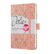 Buchkalender J5352, Jolie, rosa, 1 Woche / 2 Seiten, 9,5x15cm (A6), 2026