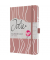 Buchkalender J5351, ros&eacute;, 1 Woche / 2 Seiten, 13,5x20,3cm (A5), 2026