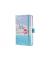 Buchkalender J5346, lila, hellblau, silber, 2 Seiten / 1 Woche, , 2025