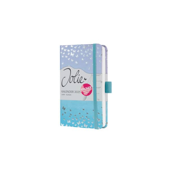 14 Stück Sigel Buchkalender J5346, lila, hellblau, silber, 1 Woche / 2 Seiten (A6), 2026 4004360783258 Sigel