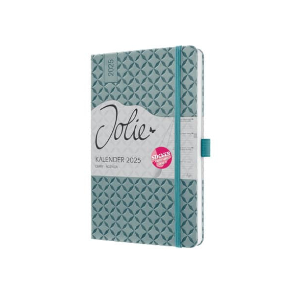 12 Stück Sigel Buchkalender J5133, mittelblau, 1 Woche / 2 Seiten (A5), 2026 4004360783487 Sigel