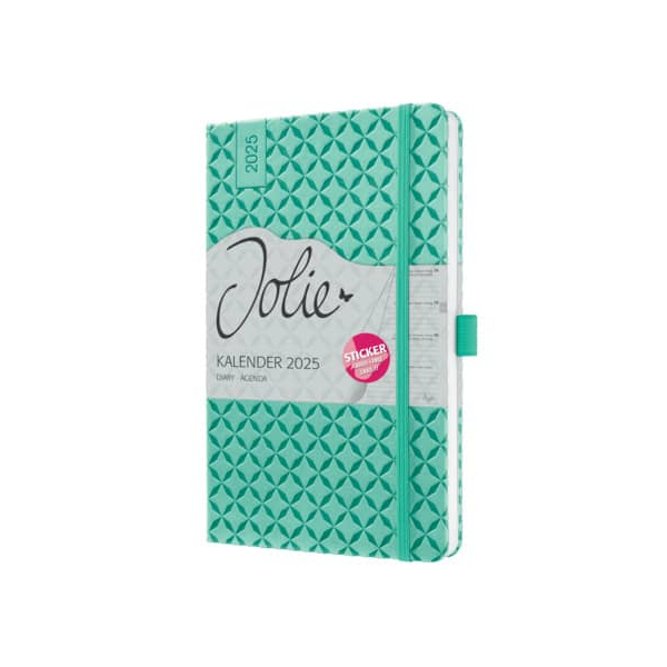 12 Stück Sigel Buchkalender J5127, mintgrün, 1 Woche / 2 Seiten (A5), 2026 4004360783685 Sigel