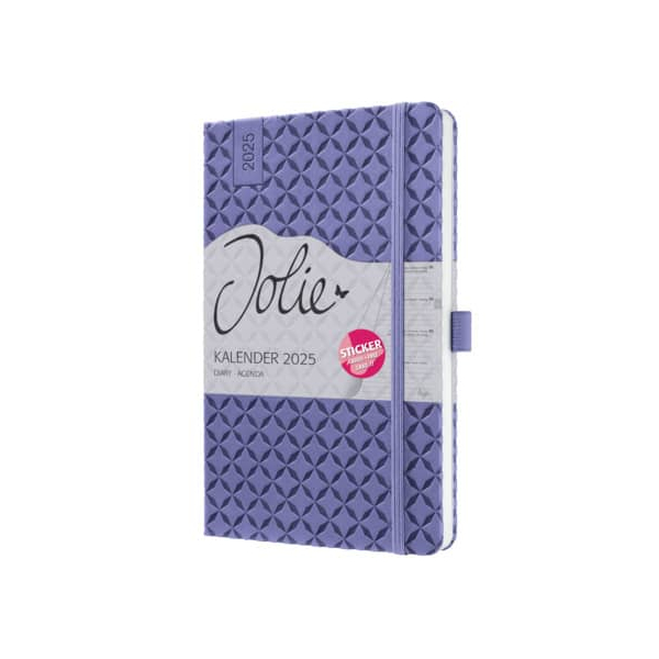 12 Stück Sigel Buchkalender J5125, lila, 1 Woche / 2 Seiten (A5), 2026 4004360783746 Sigel