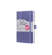 Buchkalender J5124, lila, 1 Woche / 2 Seiten, 9,5x15cm (A6), 2026