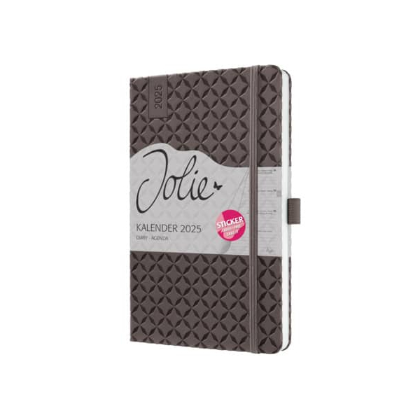 12 Stück Sigel Buchkalender J5123, braun, 1 Woche / 2 Seiten (A5), 2026 4004360783807 Sigel