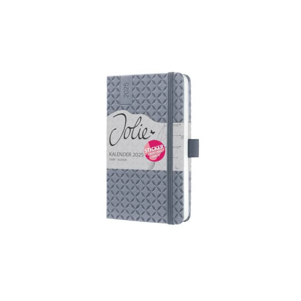 16 Stück Sigel Buchkalender J5120, grau, 1 Woche / 2 Seiten (A6), 2026 4004360783890 Sigel
