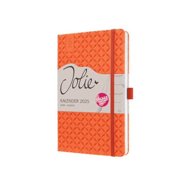 12 Stück Sigel Buchkalender J5119, orange, 1 Woche / 2 Seiten (A5), 2026 4004360783920 Sigel
