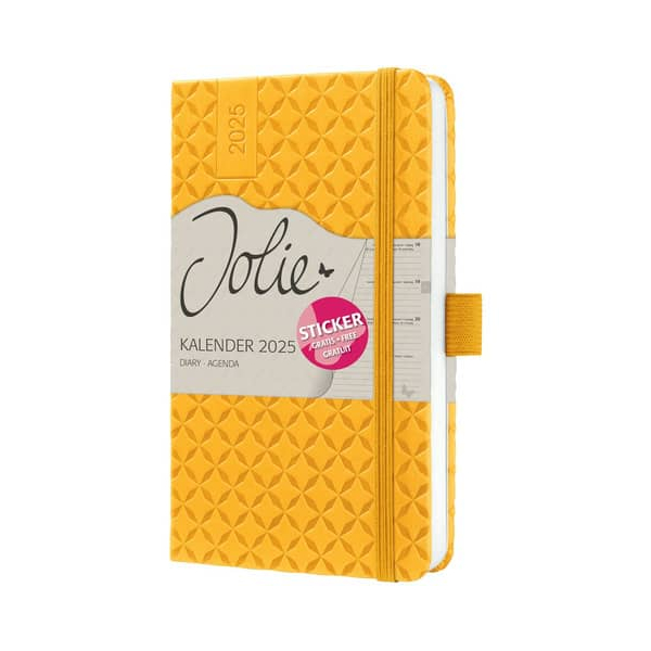 16 Stück Sigel Buchkalender J5116, gelb, 1 Woche / 2 Seiten (A6), 2026 4004360784019 Sigel
