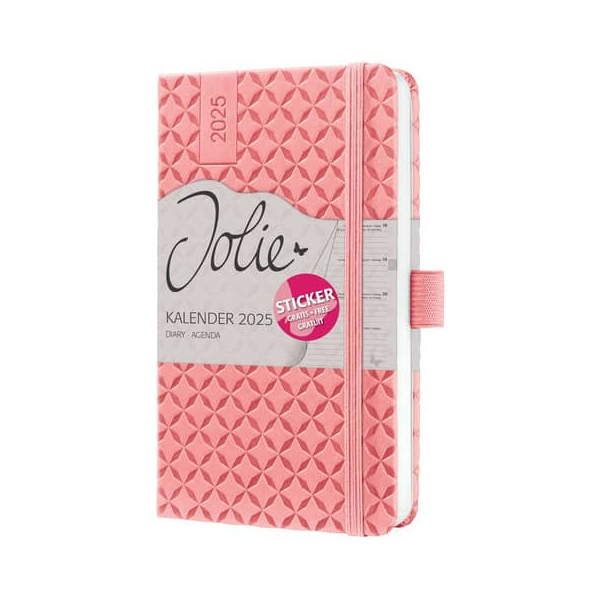 16 Stück Sigel Buchkalender J5110, rosa, 1 Woche / 2 Seiten (A6), 2026 4004360784132 Sigel